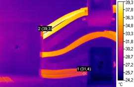 Termogram av samme koblingspunkt