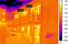 Termogram av boligblokk
